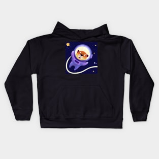 OtterSpace Astronaut Otter in outer space cute Illustration Kids Hoodie